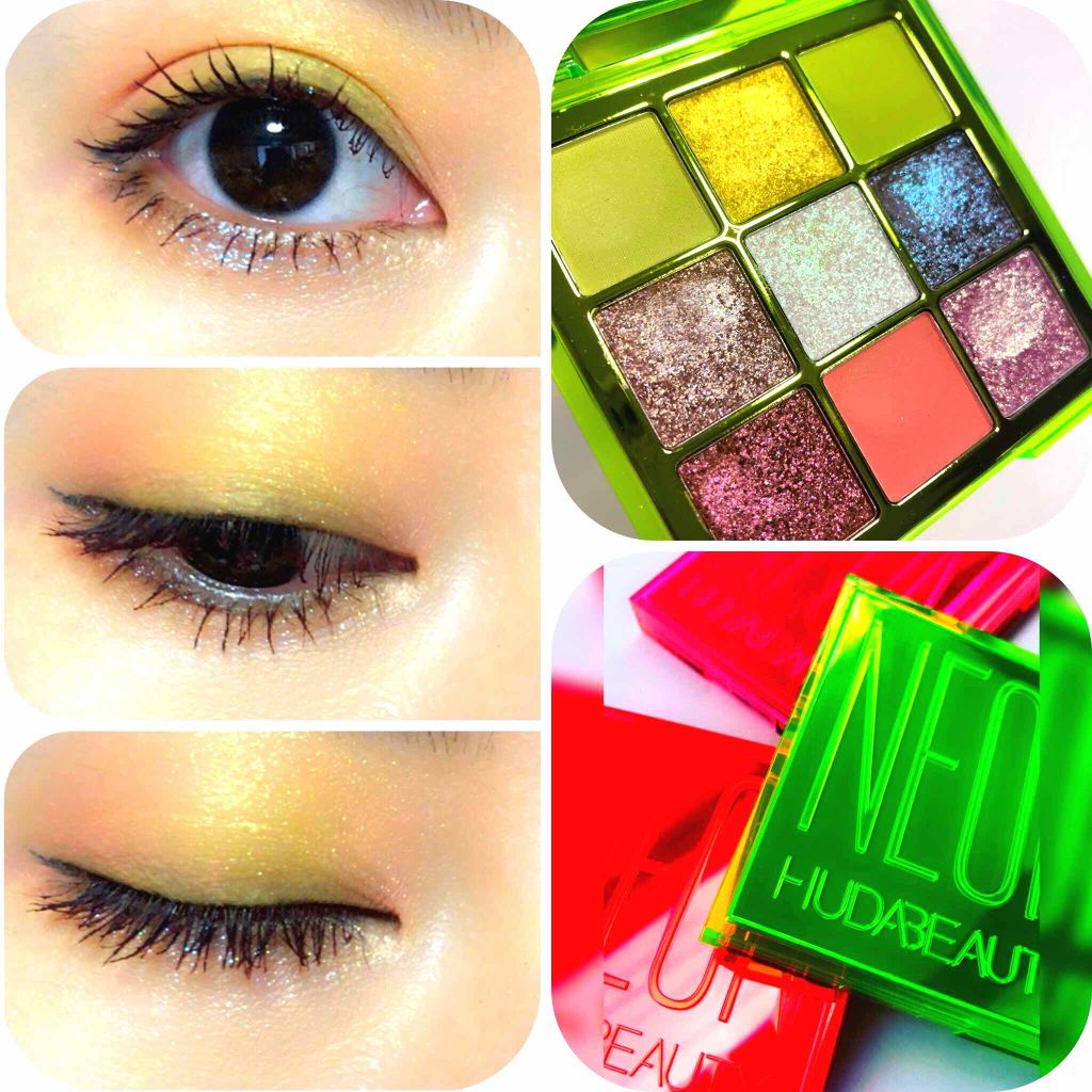 Neon Obsessions Pressed Pigment Palette/Huda Beauty/アイシャドウパレットを使ったクチコミ(1枚目)