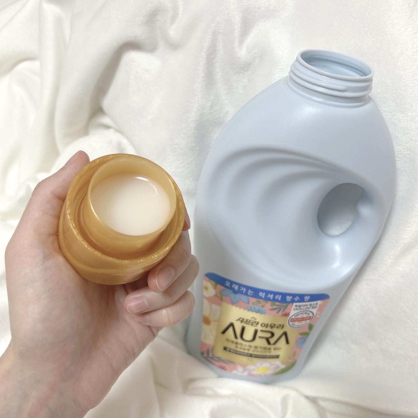 香りサフロン/Aura/柔軟剤を使ったクチコミ（3枚目）