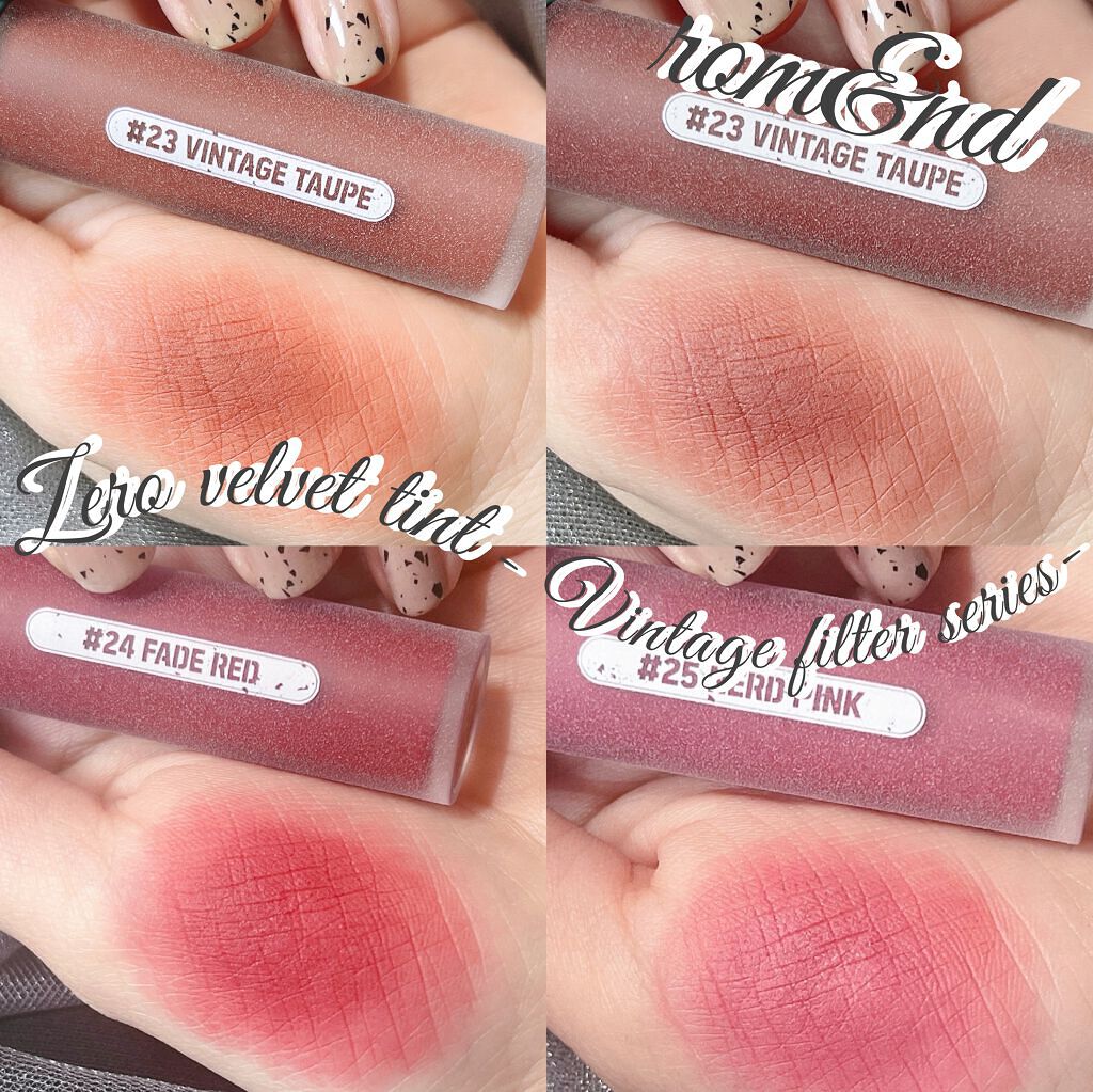 ゼロベルベットティント/rom&nd/リップティントを使ったクチコミ（1枚目）