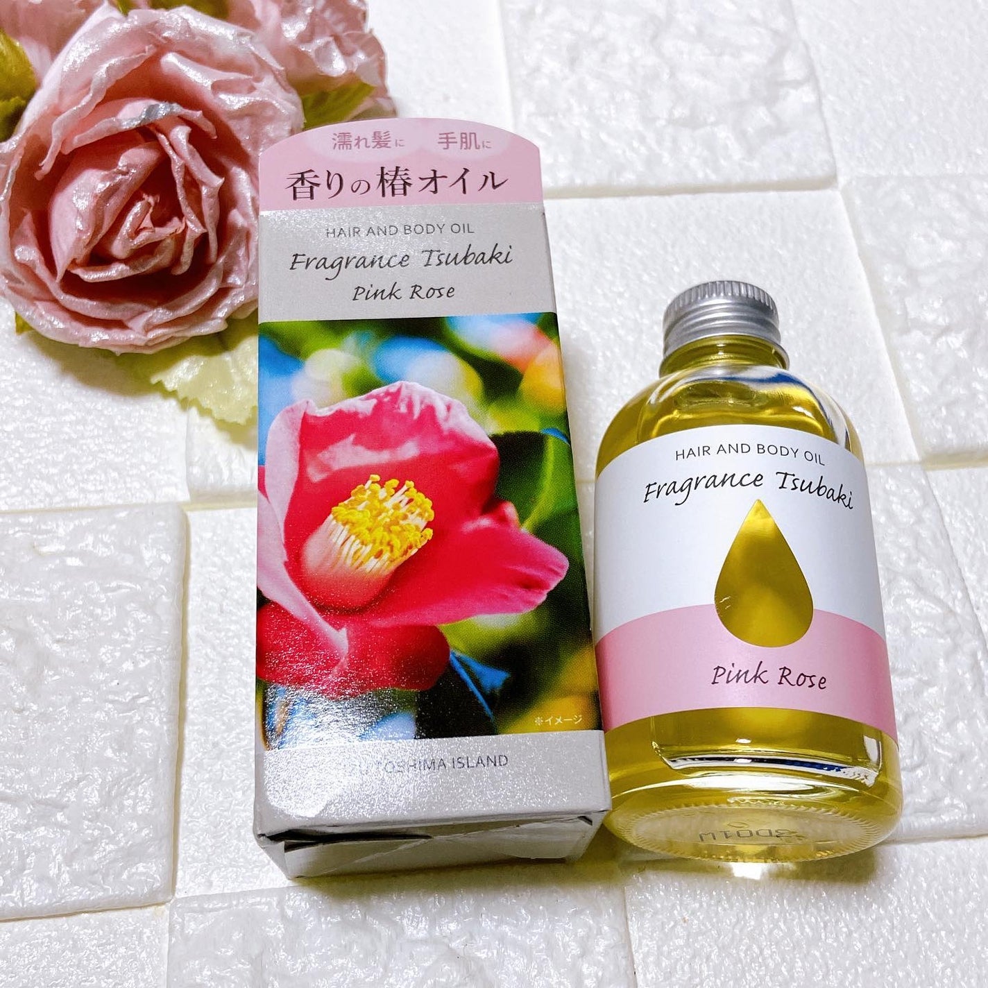 すーみん❤️ on LIPS 「フレグランス椿オイル ピンクローズ🌹「フレグランス椿」は、ここ..」(1枚目)