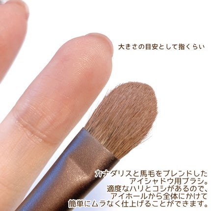 アイシャドウブラシ(M)N/LUNASOL/メイクブラシを使ったクチコミ(3枚目)