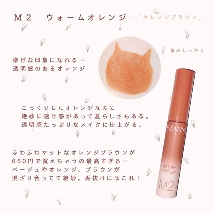 ウォータリーティントリップ/CEZANNE/リップティントを使ったクチコミ(4枚目)