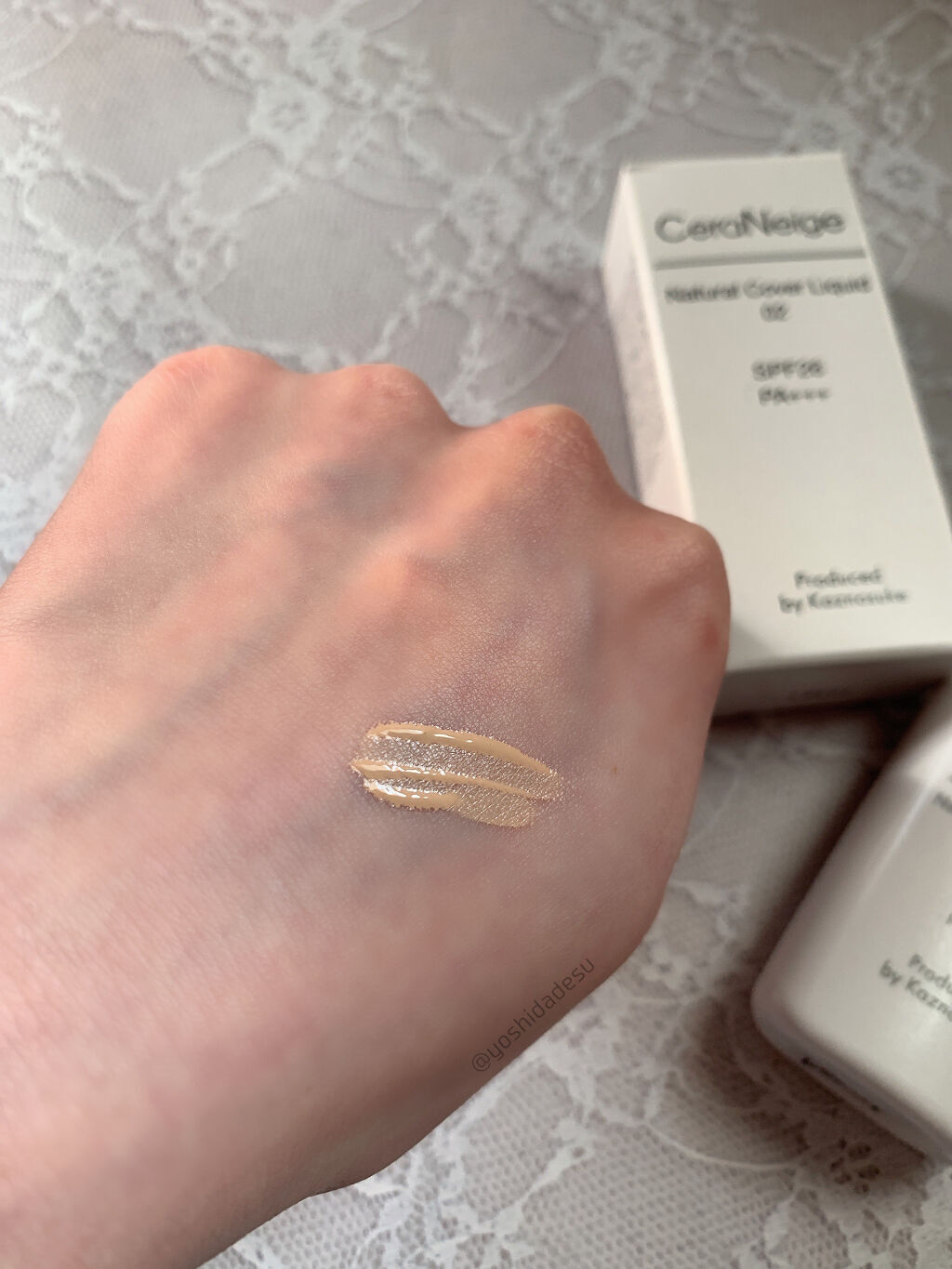 セラネージュ ナチュラルカバーリキッド/CeraLabo/リキッドファンデーションを使ったクチコミ（3枚目）