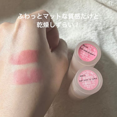 インク ムード マット スティック 10 ミュートリックピンク(PINK AVENUE)/PERIPERA/口紅を使ったクチコミ（3枚目）