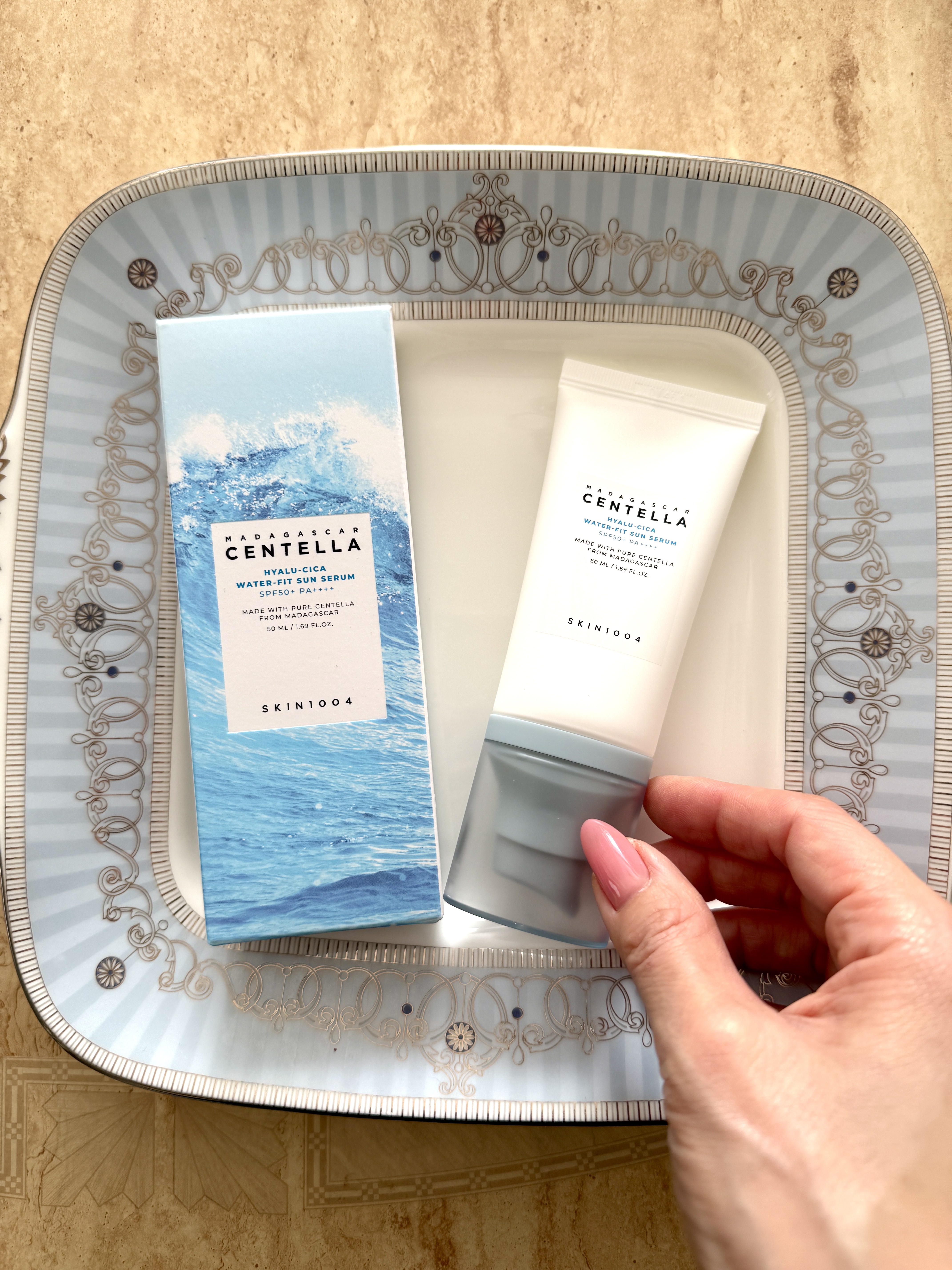 ヒアルーシカ ウォーターフィット サンセラム/SKIN1004/日焼け止めローションを使ったクチコミ（1枚目）