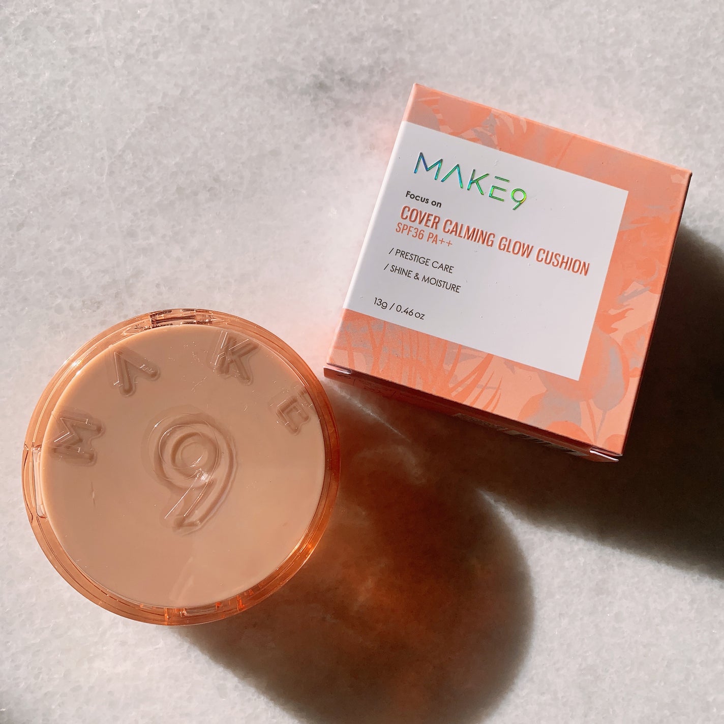 ヌードカーミンググロークッション/MAKE9/クッションファンデーションを使ったクチコミ(4枚目)