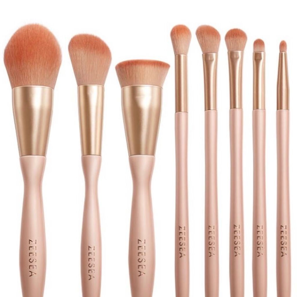 ローズクラウドメイクブラシセット/ZEESEA/メイクブラシを使ったクチコミ(1枚目)