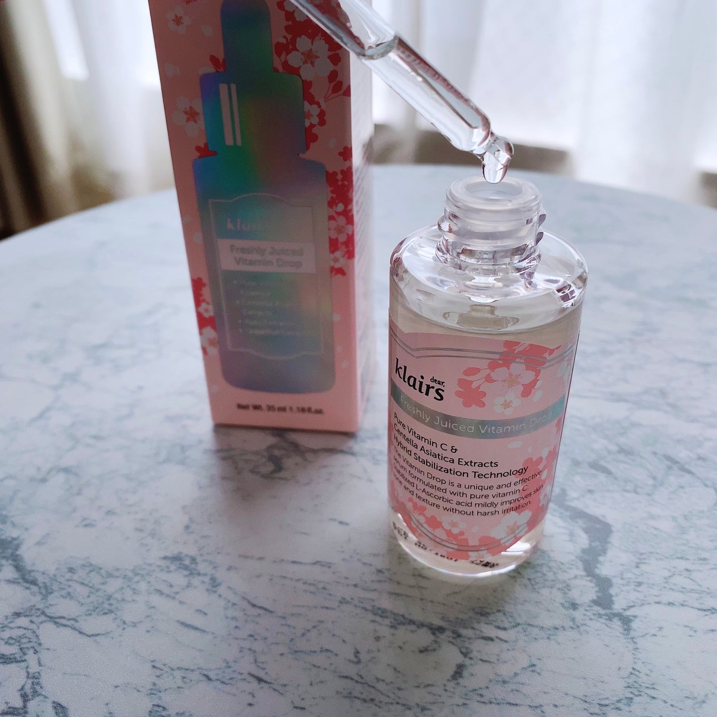 フレッシュリージュースドビタミンドロップ(35ml)/Klairs/美容液を使ったクチコミ(2枚目)