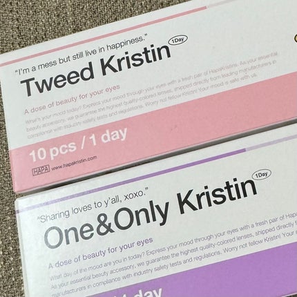 One & Only Kristin/Hapa kristin/ã«ã©ãŒã³ã³ã¿ã¯ãã¬ã³ãºã䜿ã£ãã¯ãã³ãïŒ2æç®ïŒ