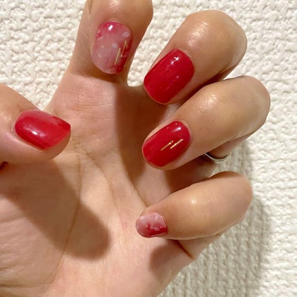 セミキュアジェルネイル(ハンド)/ohora/ネイルシールを使ったクチコミ(1枚目)