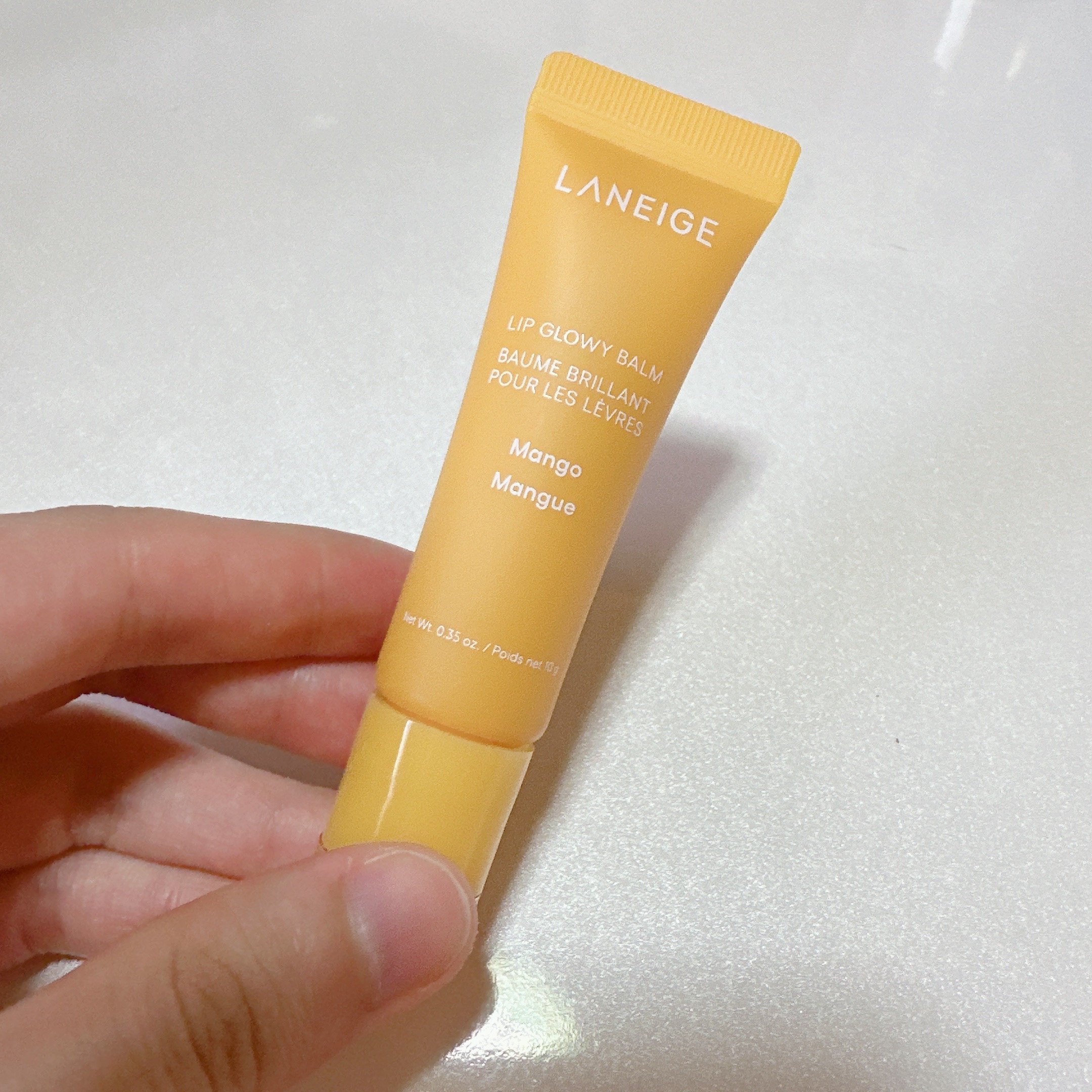 リップグロウィバーム マンゴー/LANEIGE/リップバームを使ったクチコミ（2枚目）