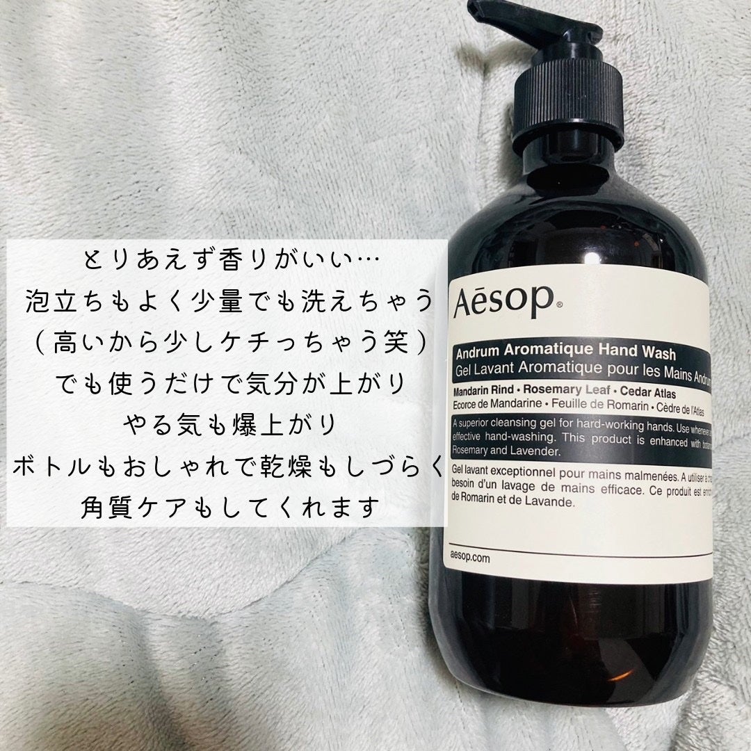アンドラム アロマティック ハンドウォッシュ/Aesop/ハンドソープを使ったクチコミ(2枚目)
