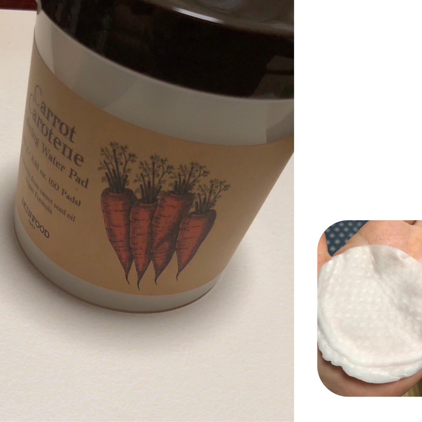 キャロットカロテン カーミングウォーターパッド/SKINFOOD/トナーパッドを使ったクチコミ(2枚目)