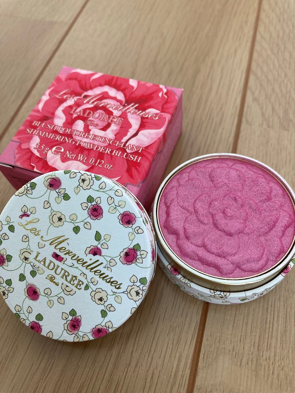 シマリング パウダー ブラッシュ/レ・メルヴェイユーズ ラデュレ/パウダーチークを使ったクチコミ(1枚目)