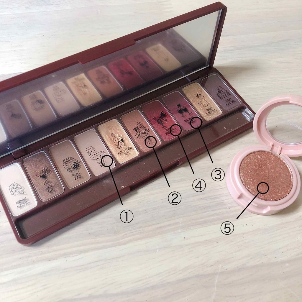 ピクニック エアームースアイズ/ETUDE/ジェル・クリームアイシャドウを使ったクチコミ(3枚目)