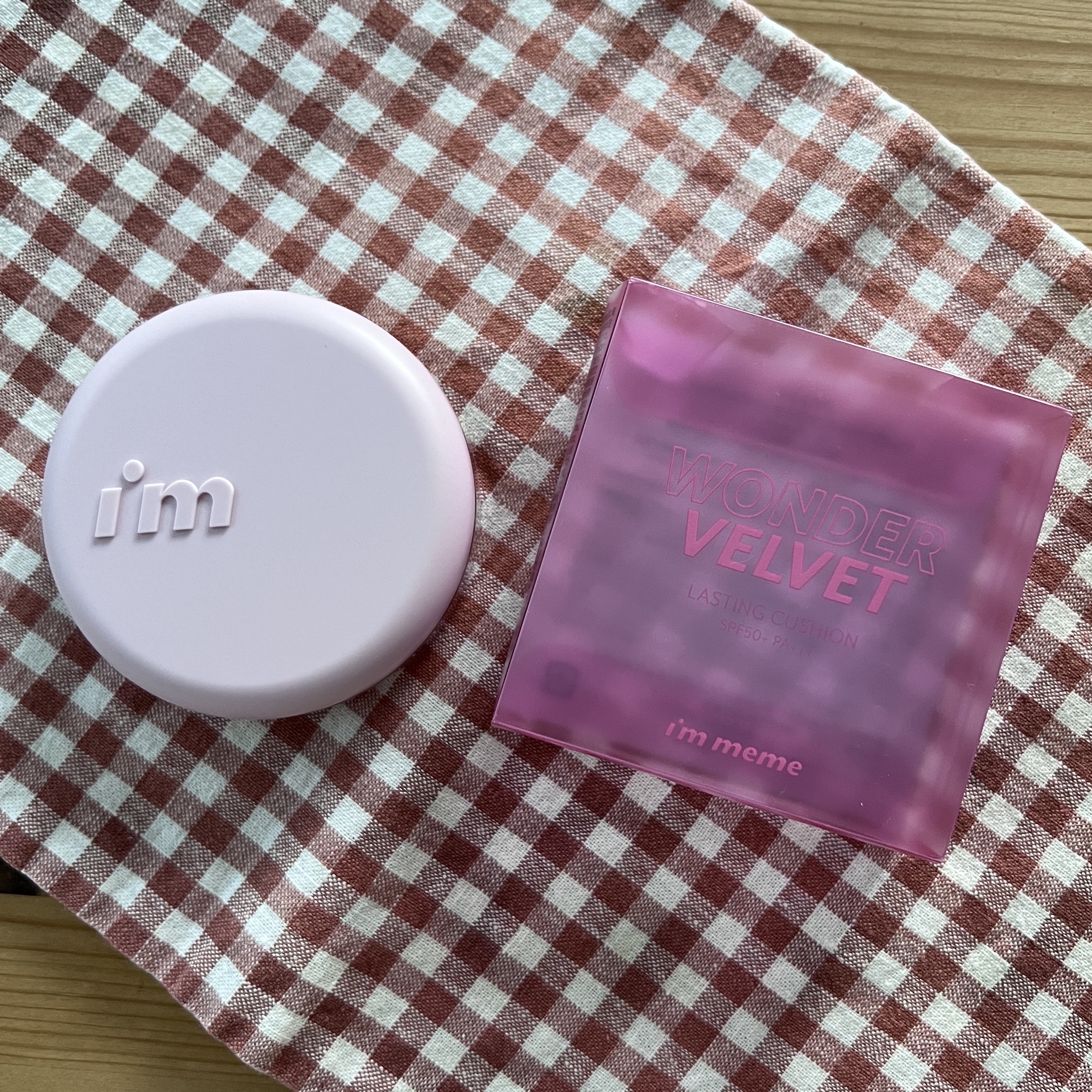 ワンダーベルベットラスティングクッション/i’m meme/クッションファンデーションを使ったクチコミ（3枚目）