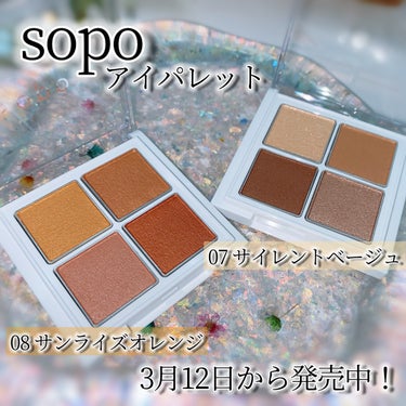 アイパレット/sopo/パウダーアイシャドウを使ったクチコミ（1枚目）