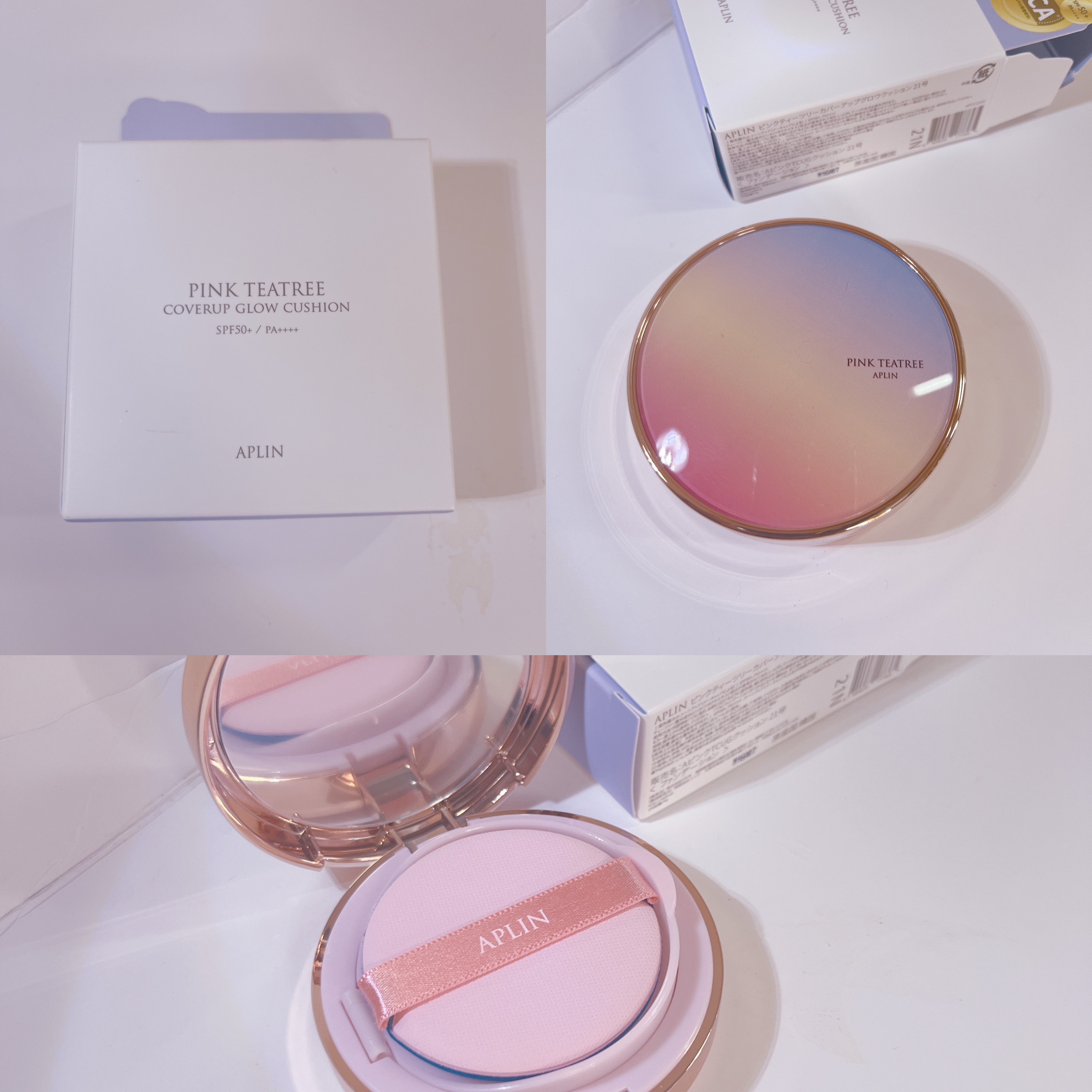 ピンクティーツリーカバークッション/APLIN/クッションファンデーションを使ったクチコミ（2枚目）