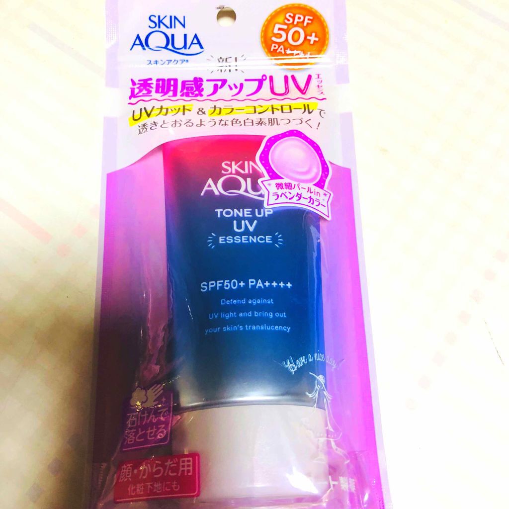 スキンアクア トーンアップUVエッセンス/スキンアクア/日焼け止めクリームを使ったクチコミ(1枚目)