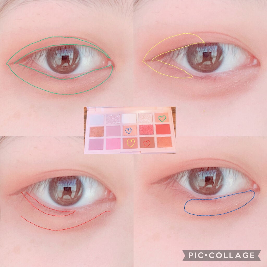 プレイカラーアイパレット ローズボム/ETUDE/アイシャドウパレットを使ったクチコミ(2枚目)