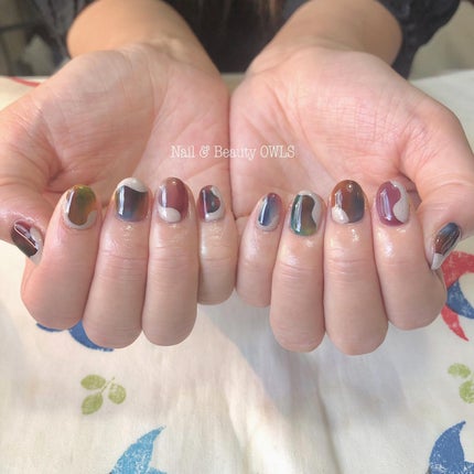 ぴよこれいと あうるす on LIPS 「omniジェルのOMLシリーズ達を使いまして。ラインの砂ジェル..」(6枚目)