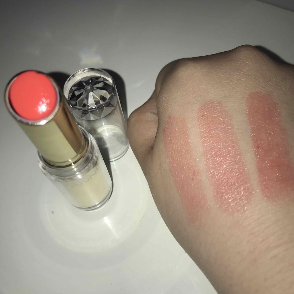 ラスティンググロスリップ 501 オレンジ系/CEZANNE/口紅を使ったクチコミ（3枚目）