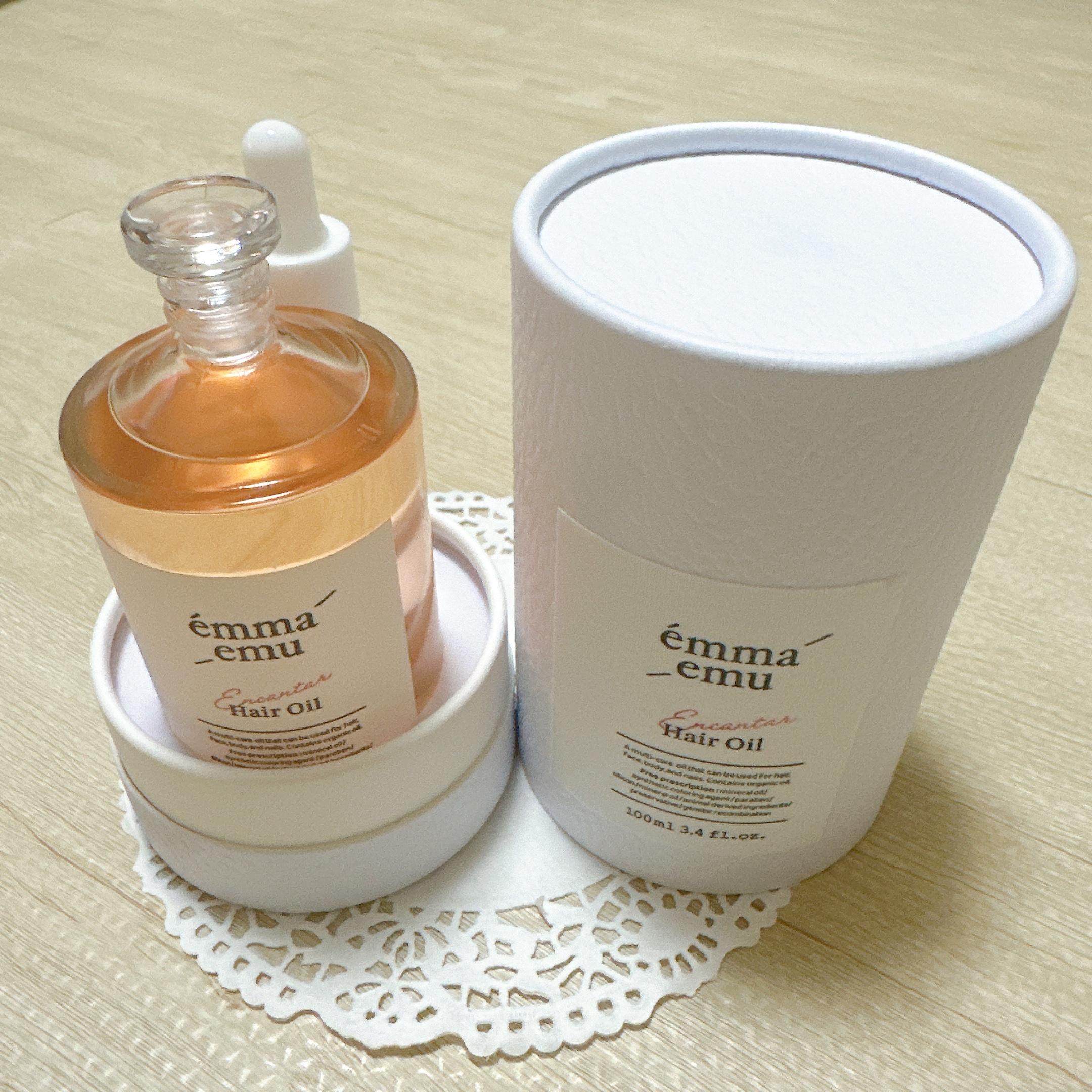 エンカンタールヘアオイル ピオニー＆ムスク/emma emu/ヘアオイルを使ったクチコミ（2枚目）