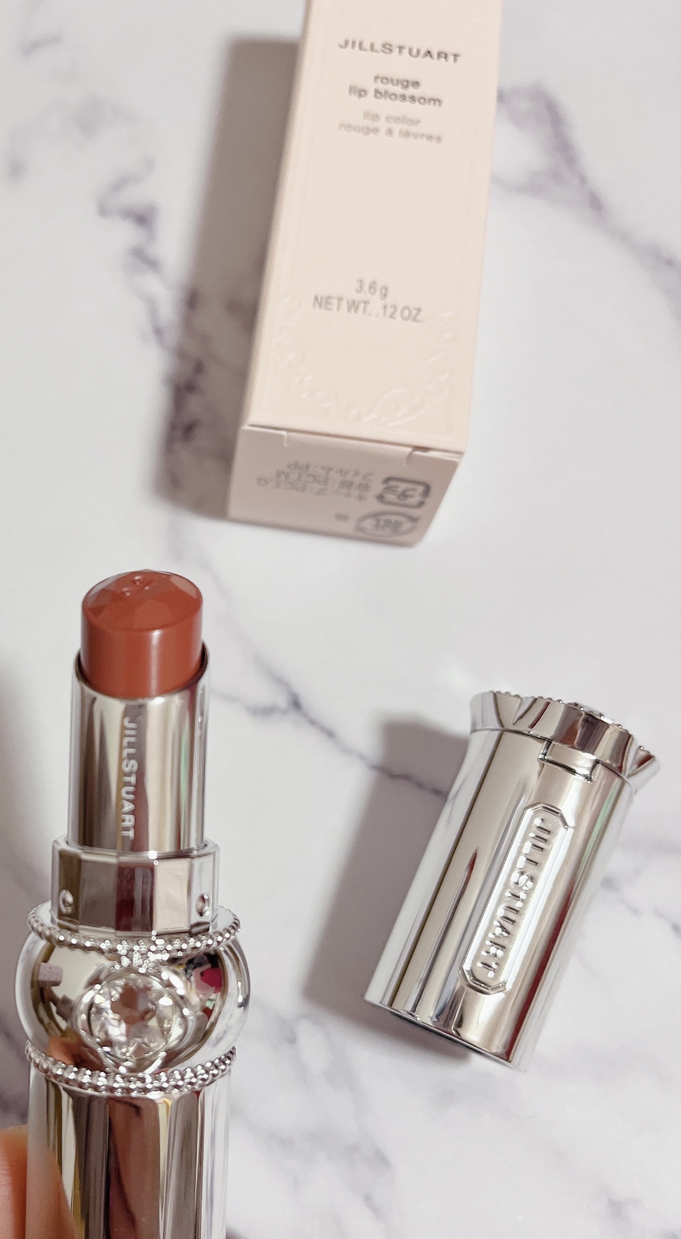 ジルスチュアート ルージュ リップブロッサム 103 jasmine mocha/JILL STUART/口紅を使ったクチコミ（2枚目）