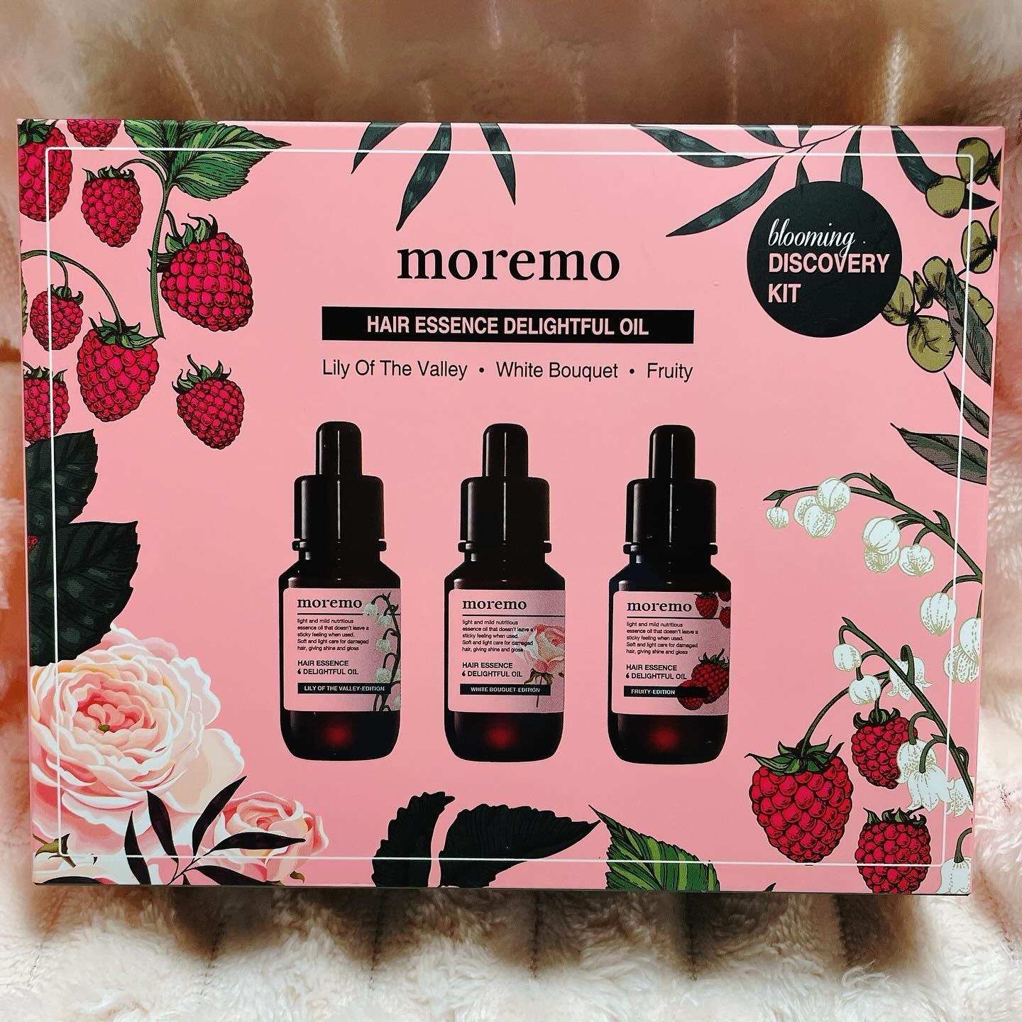 ディライトフルオイル ブルーミング ディスカバリーキット/moremo/ヘアオイルを使ったクチコミ（2枚目）