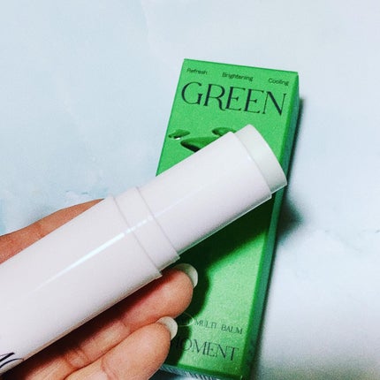 グリーン カーミングマルチバーム/Free Moment /フェイスバームを使ったクチコミ(2枚目)