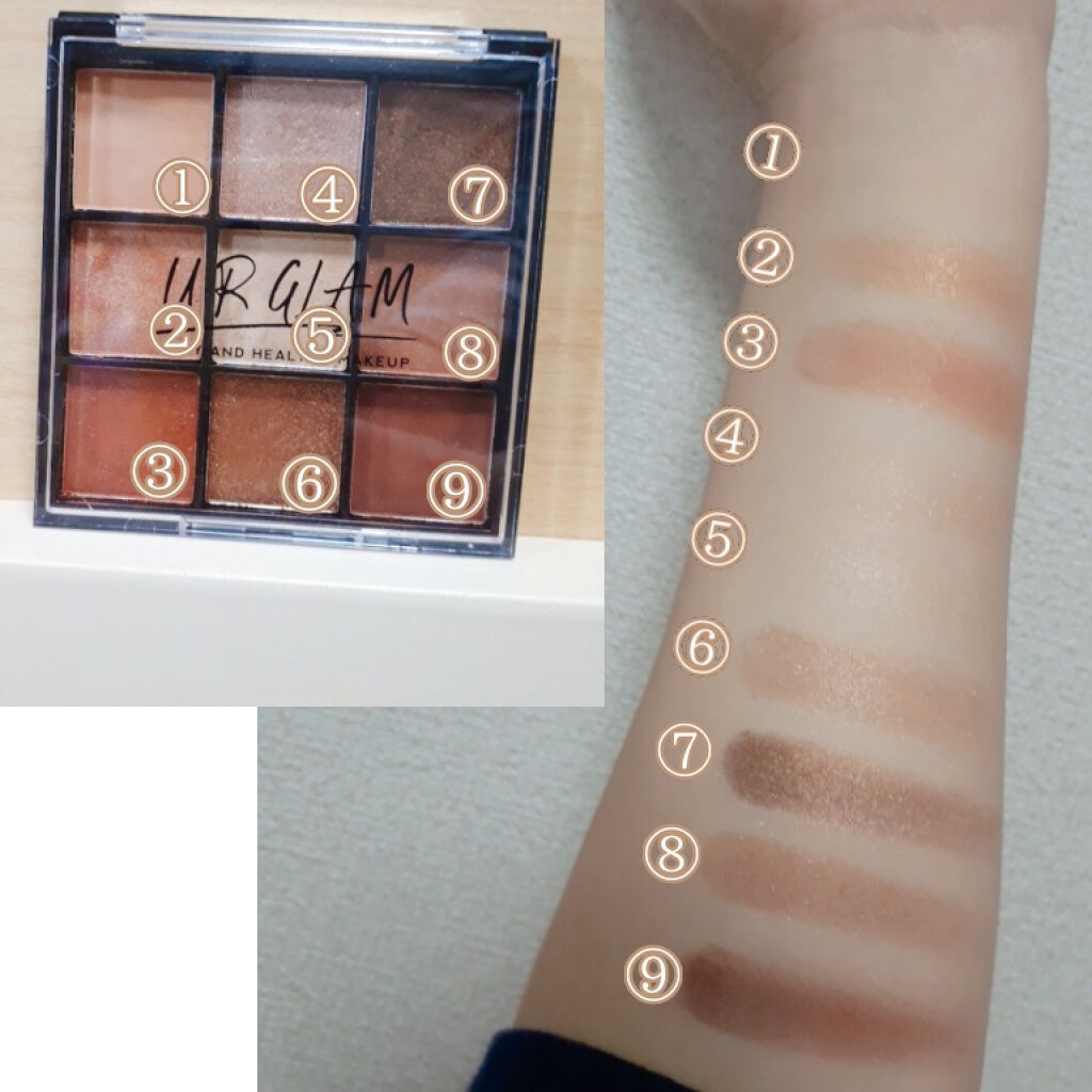 UR GLAM　BLOOMING EYE COLOR PALETTE/U R GLAM/アイシャドウパレットを使ったクチコミ（2枚目）