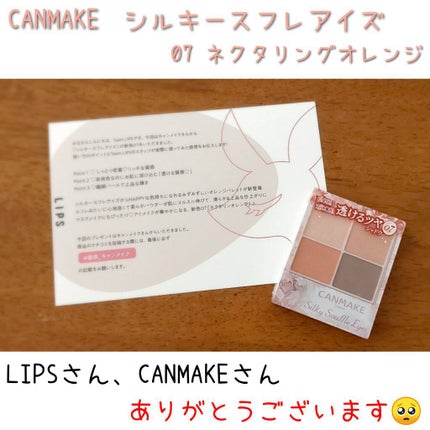 シルキースフレアイズ/キャンメイク/アイシャドウパレットを使ったクチコミ(1枚目)