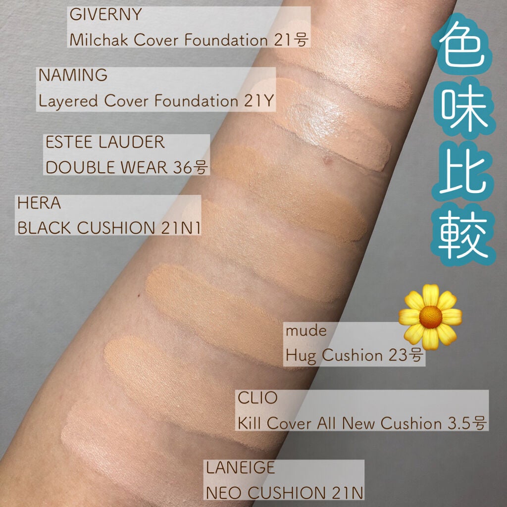 ハグクッション/mude/クッションファンデーションを使ったクチコミ(5枚目)