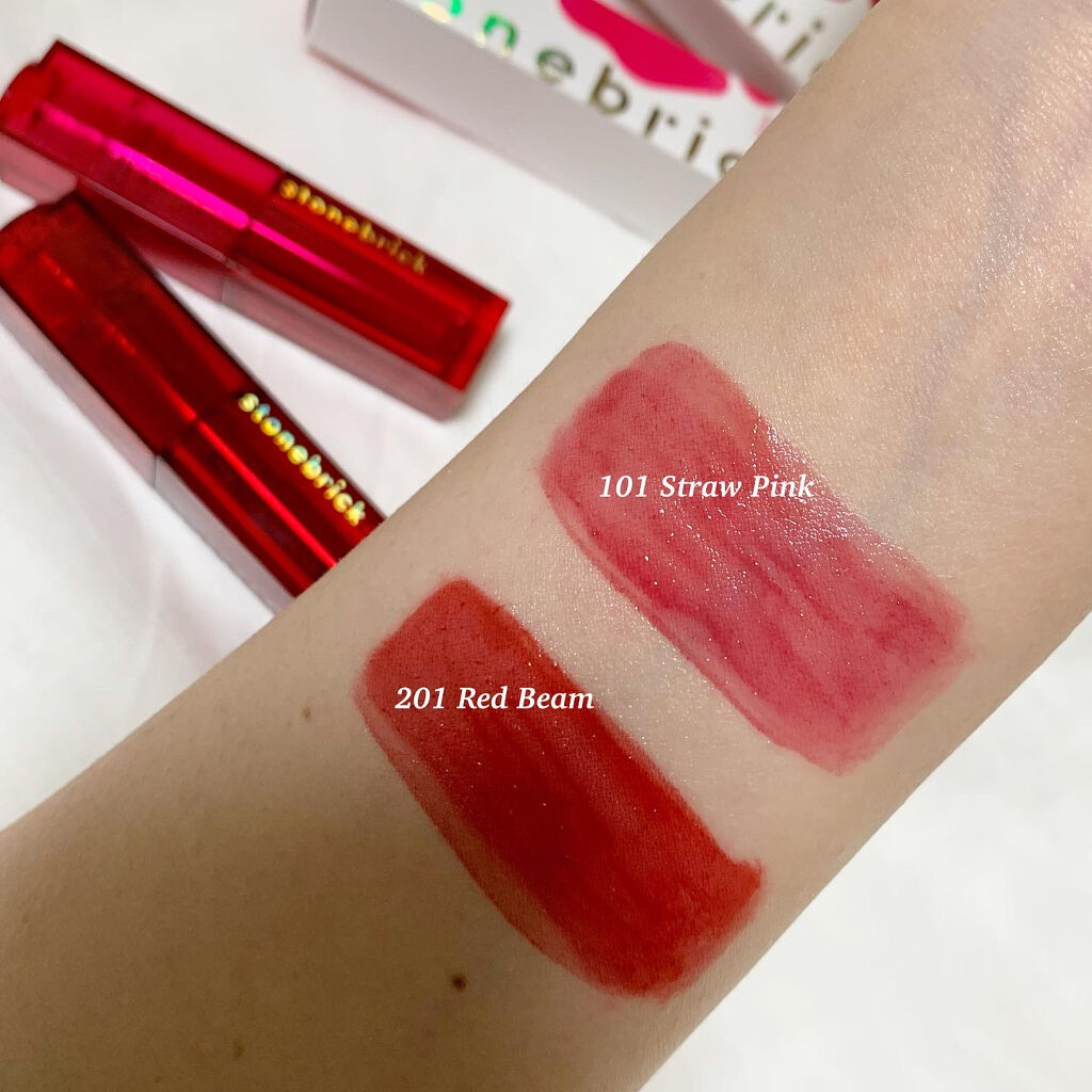 ウォータークリアティント/STONEBRICK/リップティントを使ったクチコミ（2枚目）