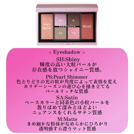 RMK ザ ピンク ハイ アイズ & ブラッシュ パレット /RMK/アイシャドウパレットを使ったクチコミ(5枚目)