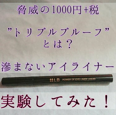 パワーオブアイライナー リキッド PE-4 ロイヤルブラウン/LB/リキッドアイライナーを使ったクチコミ（1枚目）