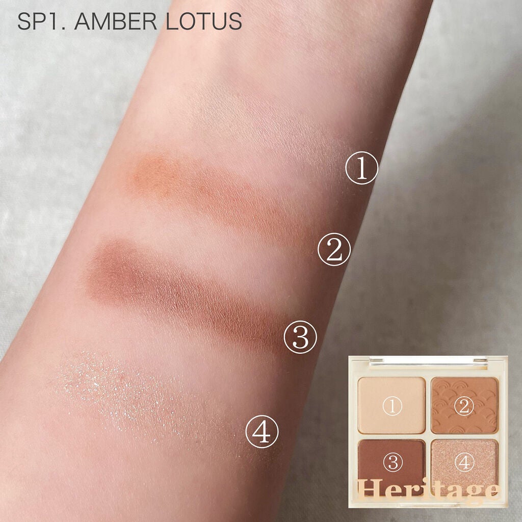 ザ ヘリテージ シャドウパレット/MERZY/アイシャドウパレットを使ったクチコミ(3枚目)