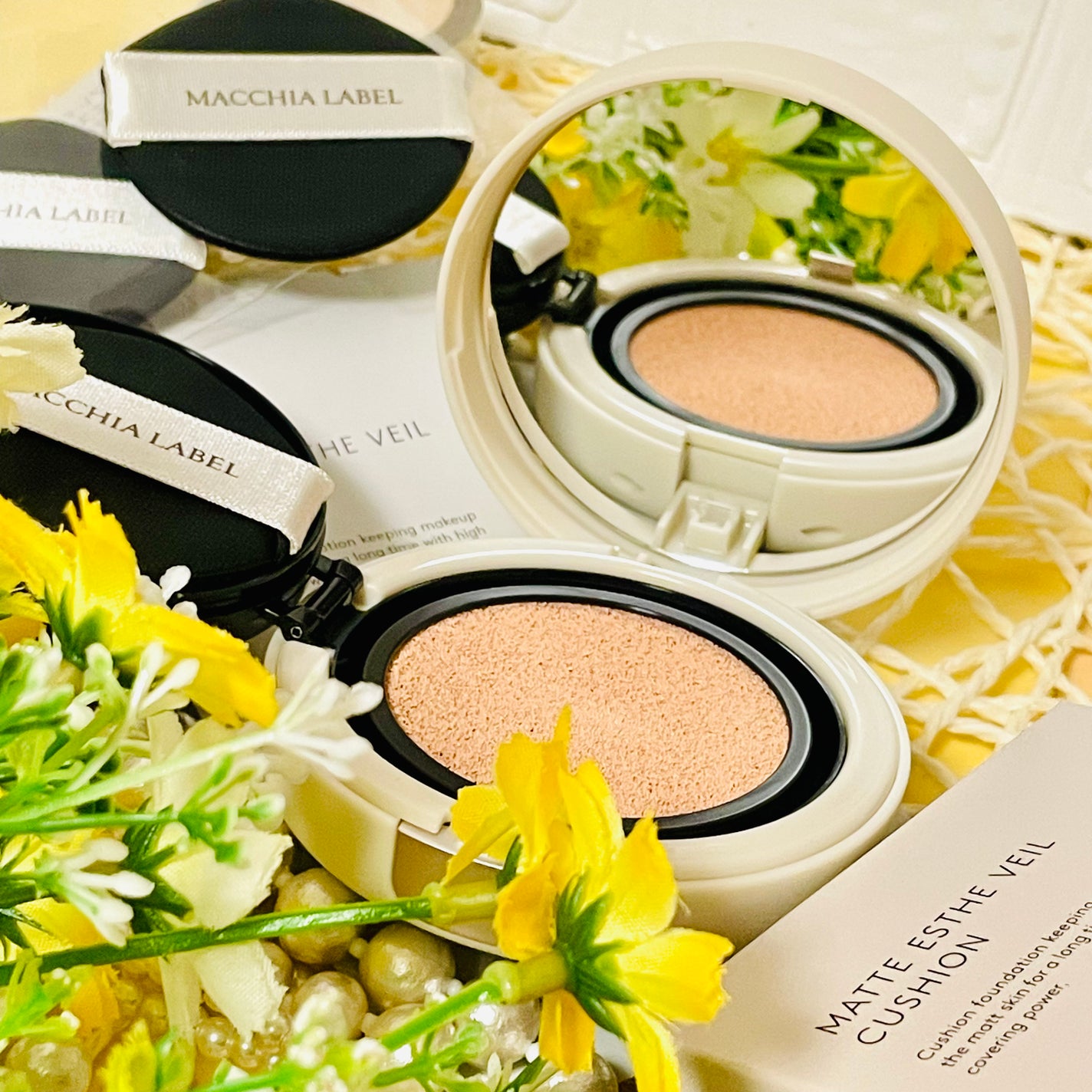マットエステヴェール クッション/Macchia Label/クッションファンデーションを使ったクチコミ(5枚目)