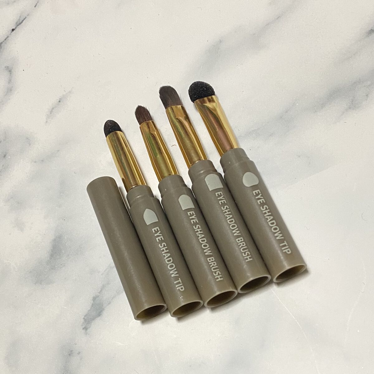 ロケット型 メイクブラシ/DAISO/メイクブラシを使ったクチコミ（2枚目）