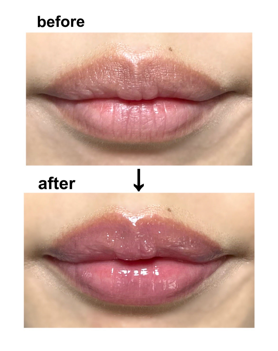 グラスティングカラーグロス/rom&nd/リップグロスを使ったクチコミ(3枚目)