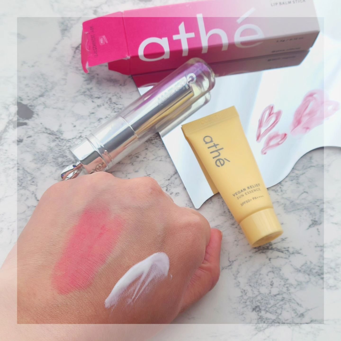 ヴィーガン リリーフ サン エッセンス /athé/日焼け止めクリームを使ったクチコミ（3枚目）