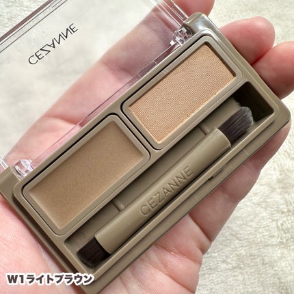 アイブロウワックス&パウダー/CEZANNE/アイブロウを使ったクチコミ(3枚目)