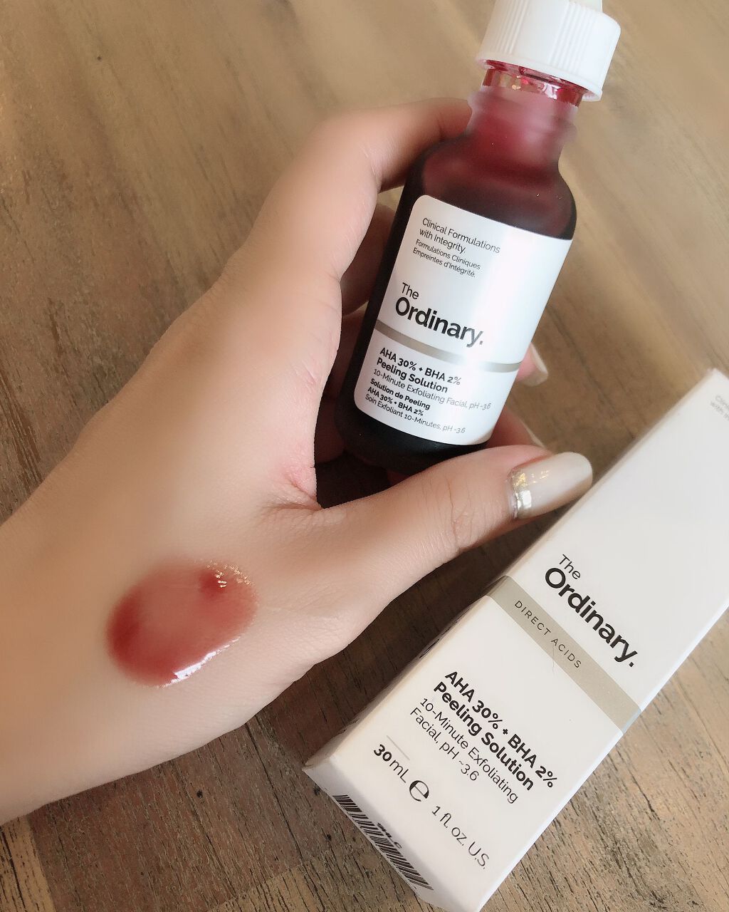 AHA 30% + BHA 2% Peeling Solution/The Ordinary/ピーリングを使ったクチコミ（1枚目）