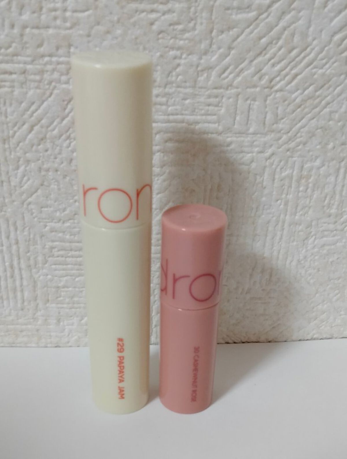 ジューシーラスティングティント ウィズミニセット/rom&nd/リップティントを使ったクチコミ（2枚目）