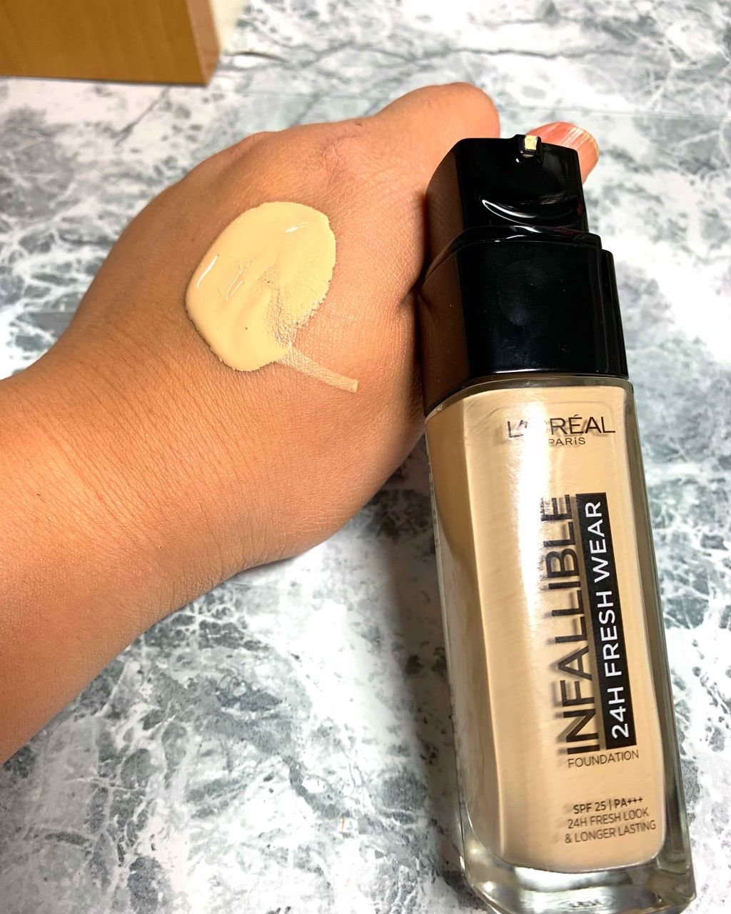 インファリブル ステイフレッシュファンデーション/ロレアル パリ/リキッドファンデーションを使ったクチコミ(2枚目)