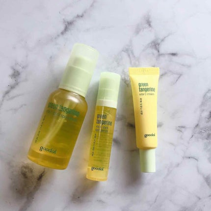 グリーンタンジェリン ビタC ダークスポットケアセラム/goodal/美容液を使ったクチコミ(1枚目)