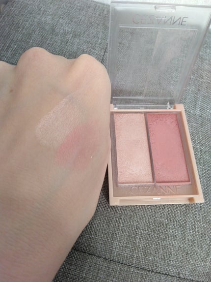 フェイスグロウカラー/CEZANNE/クリームハイライトを使ったクチコミ(2枚目)