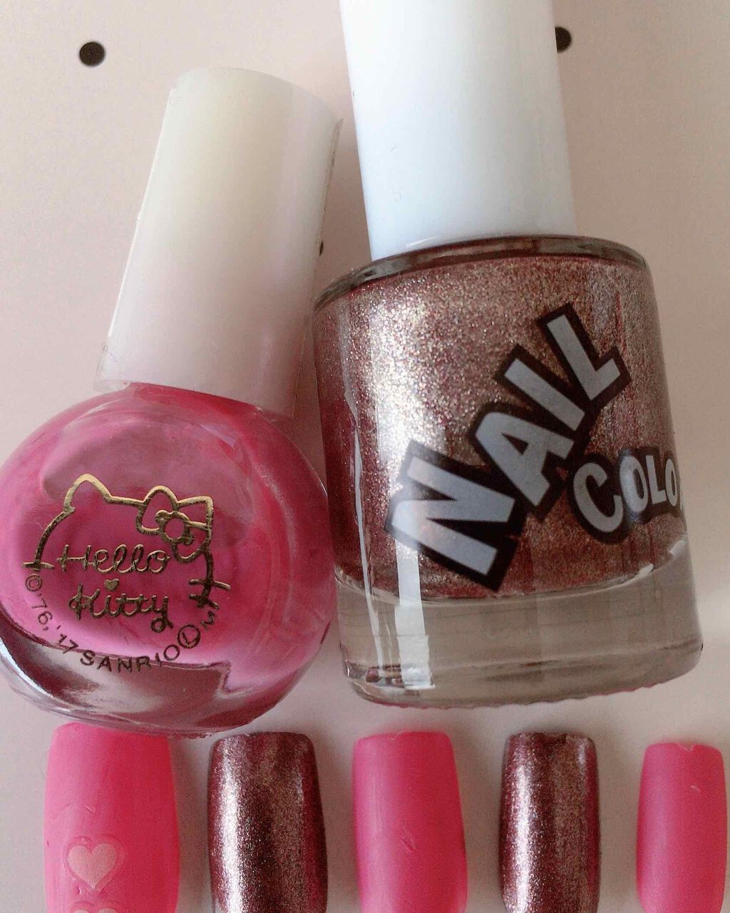 サンリオネイル/DAISO/マニキュアを使ったクチコミ(2枚目)