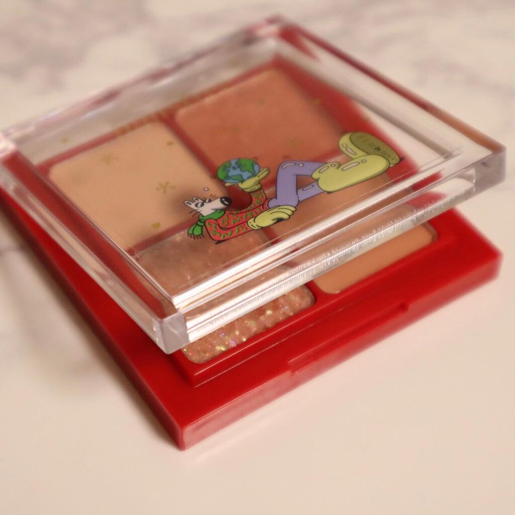 エアリー トゥインクル アイパレット 2021 Green Holidays Edition/innisfree/アイシャドウパレットを使ったクチコミ(9枚目)