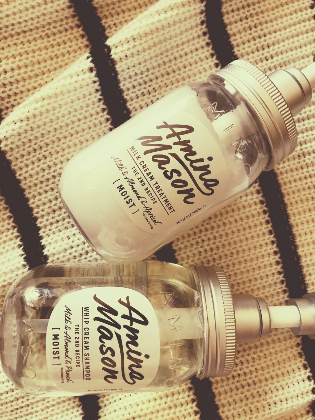 アミノメイソン ディープモイスト ホイップクリーム シャンプー/ミルククリーム ヘアトリートメント/アミノメイソン/市販シャンプーを使ったクチコミ（1枚目）